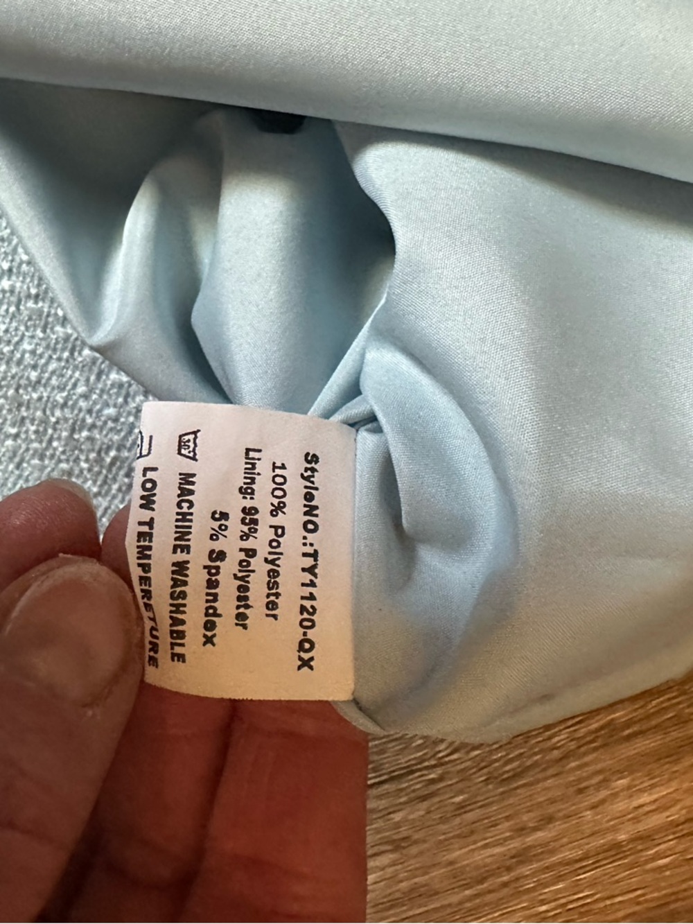 Retro-inspired Tweed Jackie Dress in Powder Blue XL - Picture 7 of 7